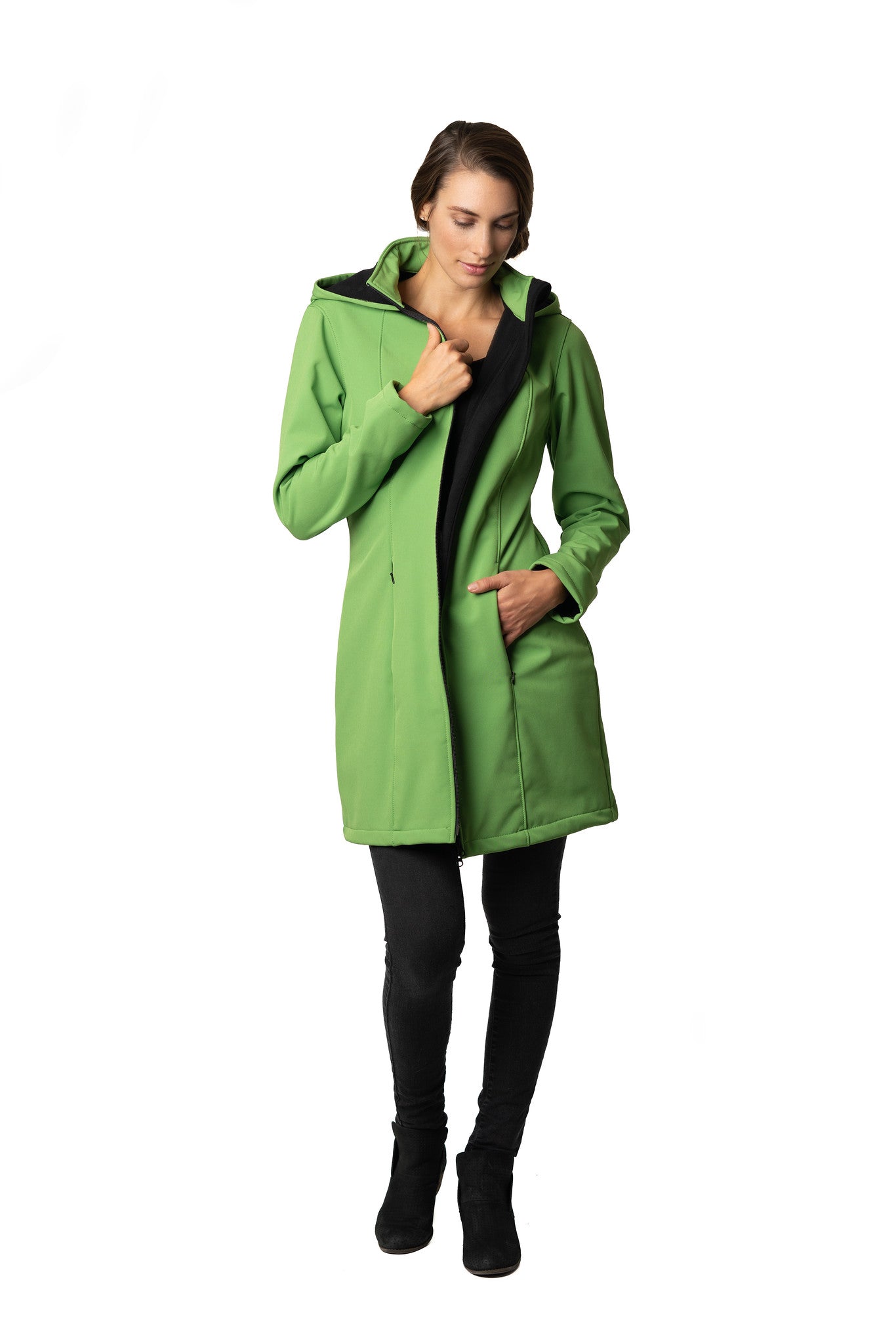 Apple shop green coat